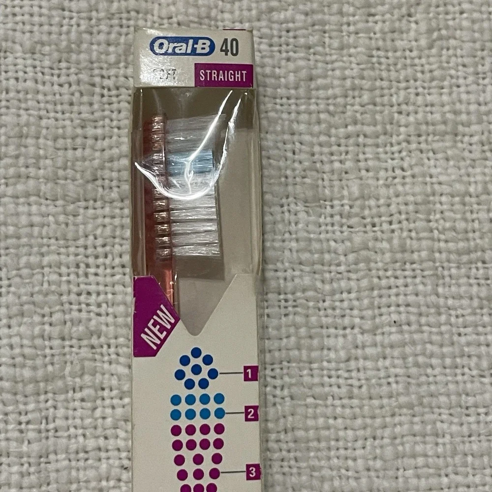Vintage 1993‎ Oral-B Advantage Toothbrush Blue 30 Soft Straight Indicator New